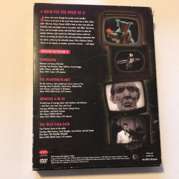 Mystery Science Theater 3000 Collection, Vol 8, 4-Disc DVD Box Set - Picture 3 of 15